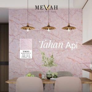 Mevvah Marble Series Wall Panel Motif Tokyo - Wall Panel Dinding Motif Marmer